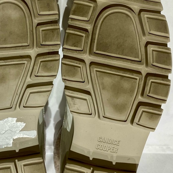 Candice Cooper Chado Patent Leather and Shearling Boots in White, size 10.5 - 11 - Picture 8 of 10